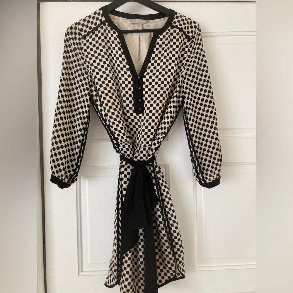 Banana Republic silk shirt dress with wrap belt